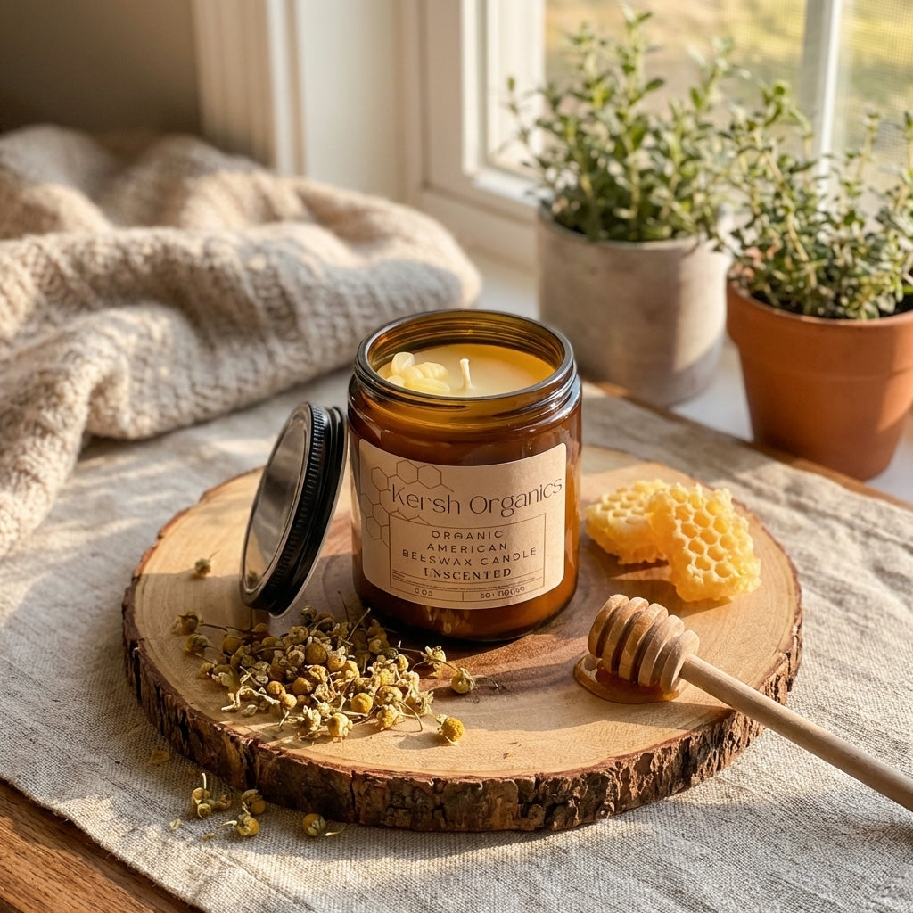 beeswax taper candles