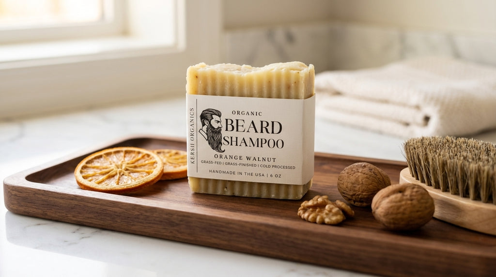 Organic Orange Walnut Beard Shampoo