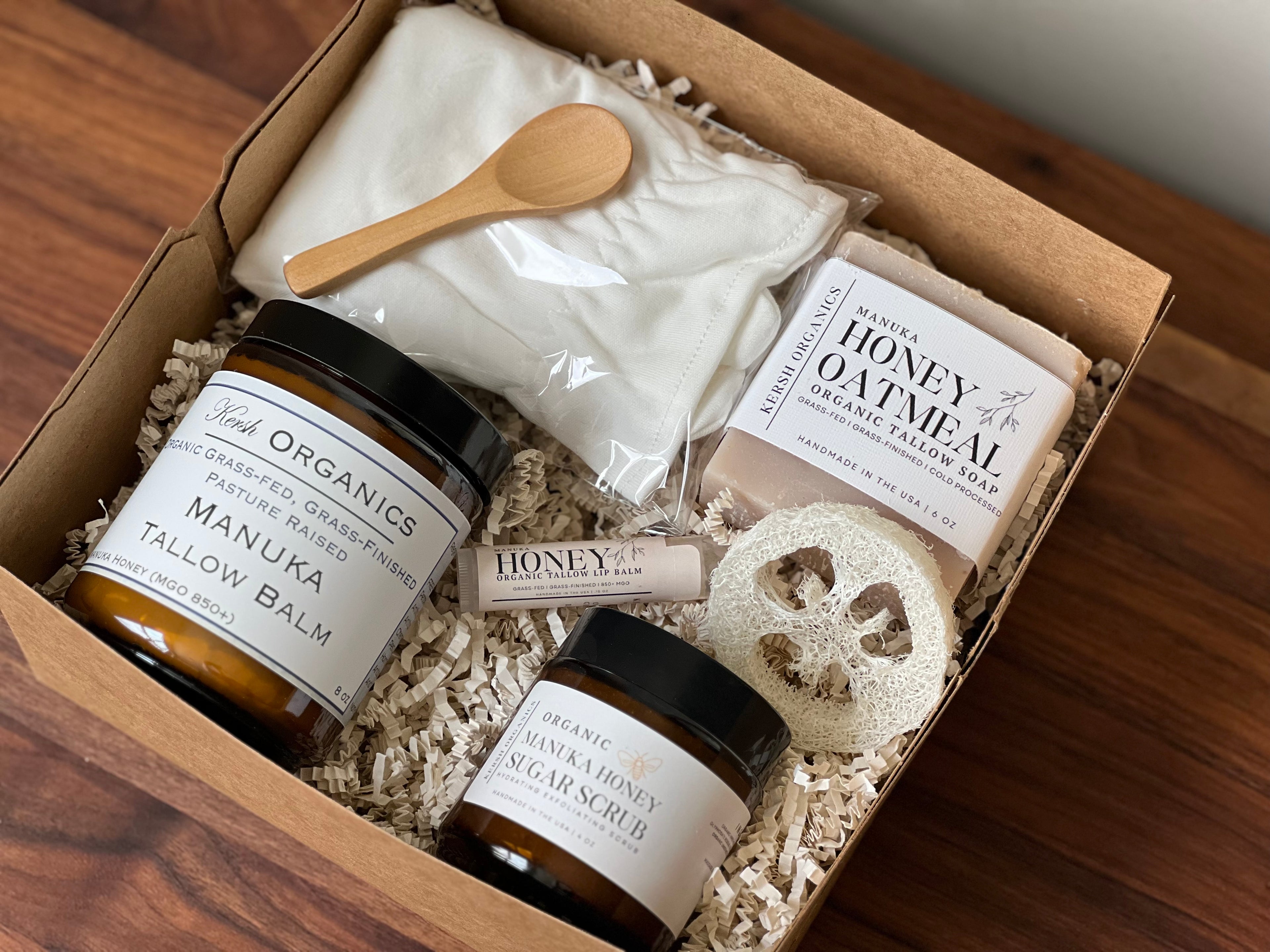organic spa gift set