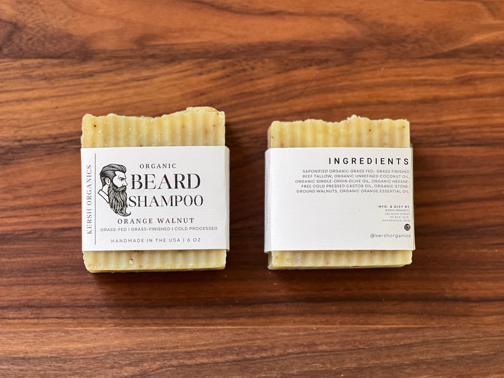 Organic Orange Walnut Beard Shampoo