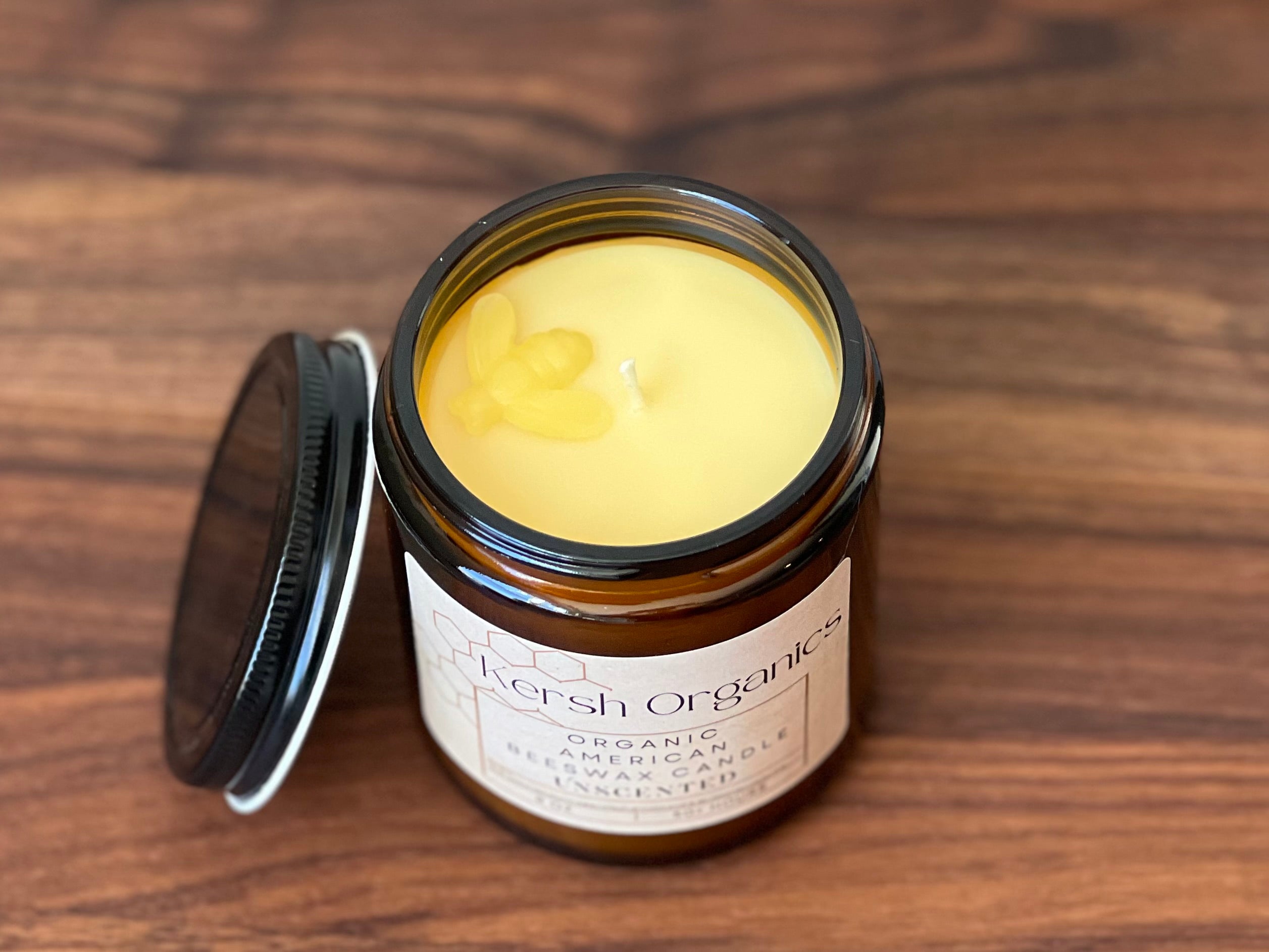 yellow beeswax candles