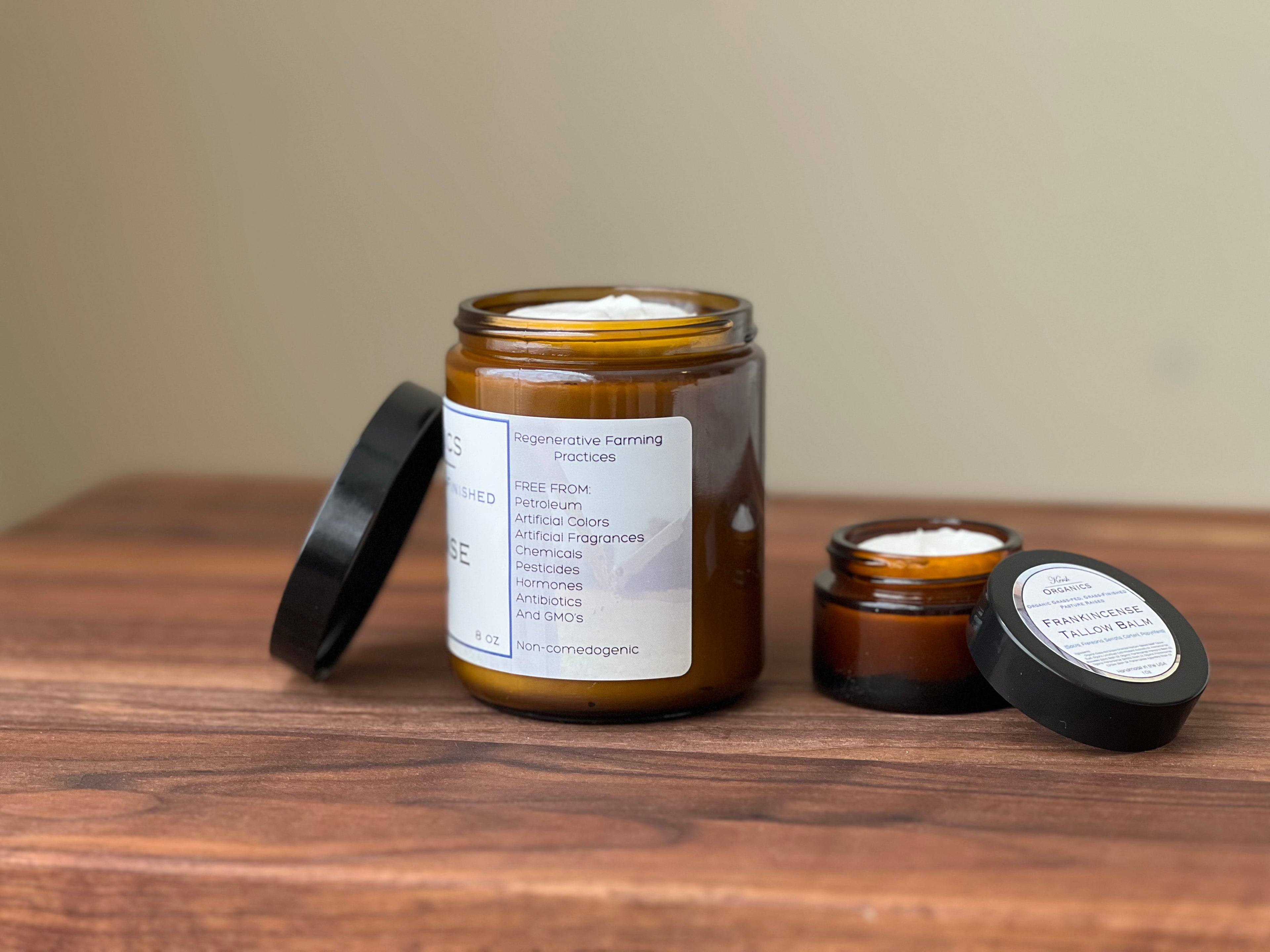 Organic 5 Frankincense Suet Tallow Balm (Sacra, Frereana, Serrata, Carterii, Papyrifera)