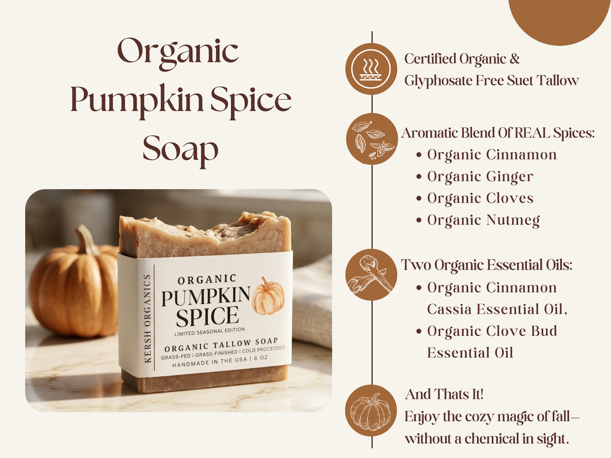 Organic Pumpkin Spice Soap- Limited Edition