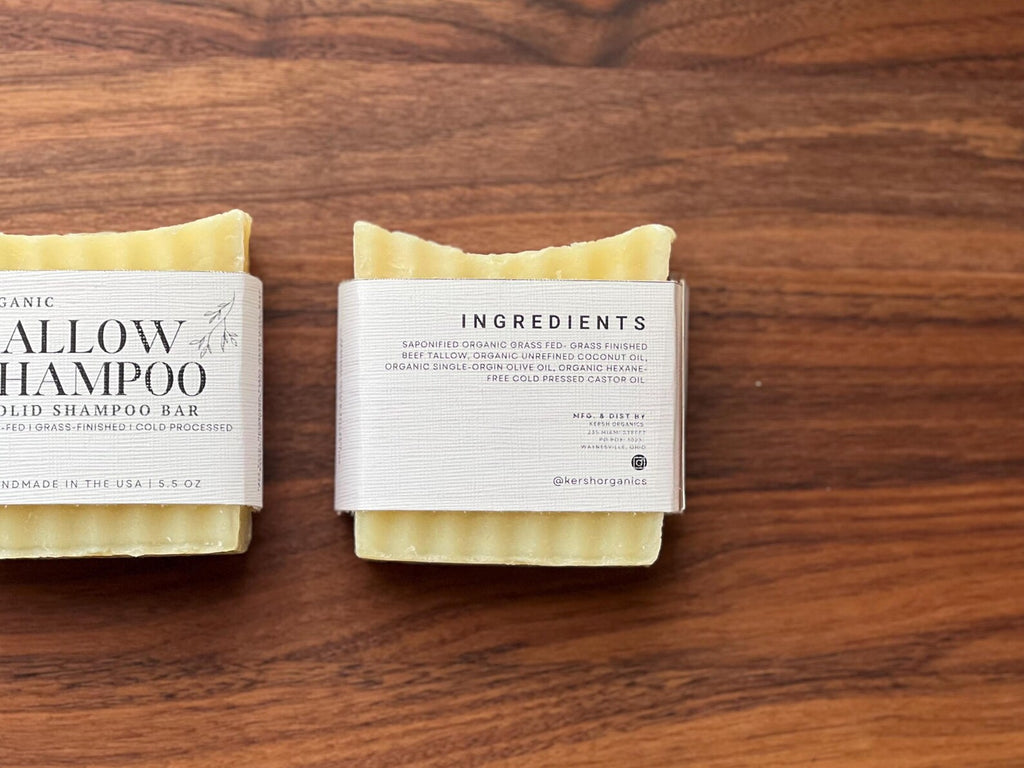 Organic Tallow Shampoo + Conditioner Bar Set