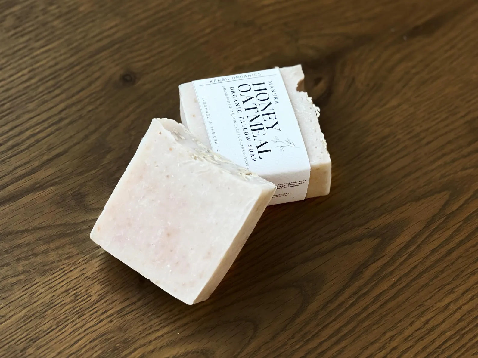 Organic Manuka Honey Oatmeal Tallow Soap