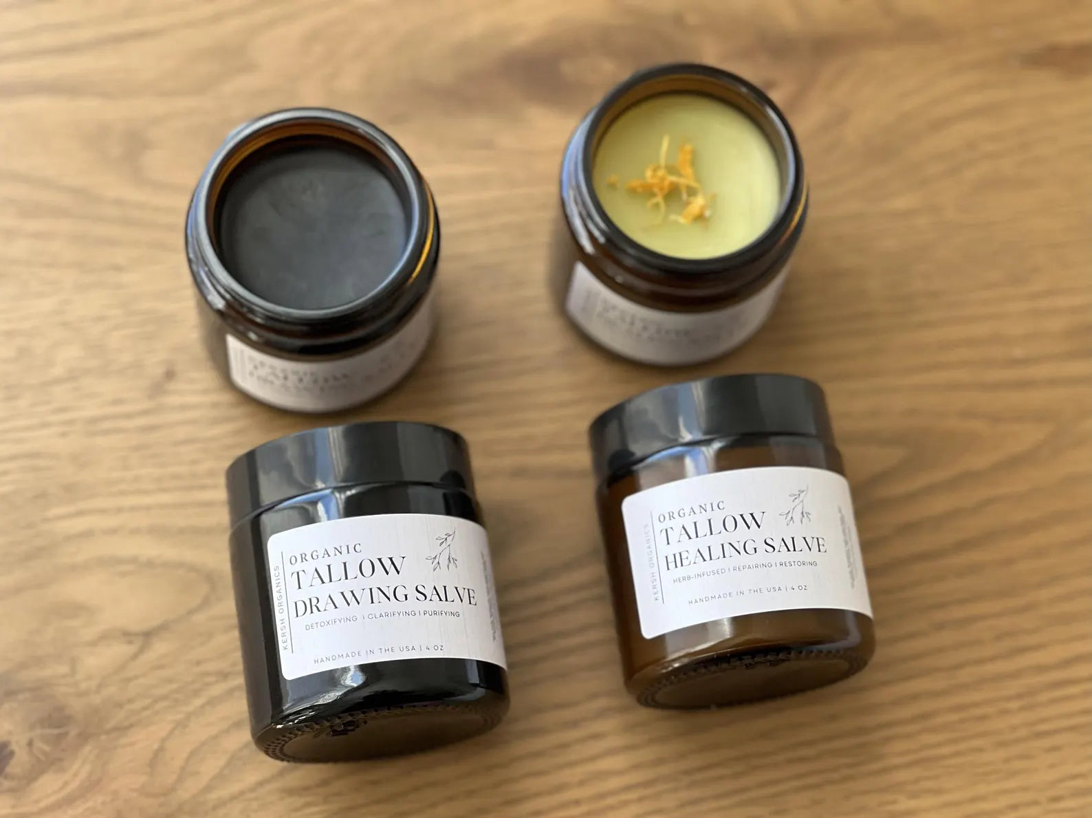 Organic Black Drawing Salve + Herbal Healing Slave