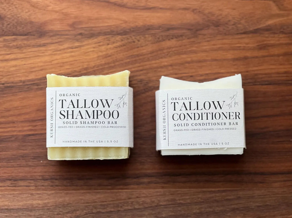 Organic Tallow Shampoo + Conditioner Bar Set